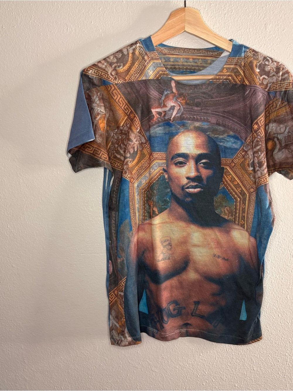 Tupac all over print tee size L #hiphop #rap